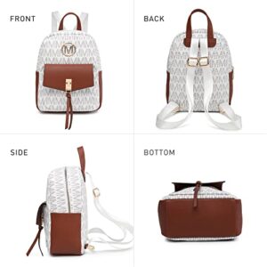 MKP Mini Backpack Purse for Women Fashion Cute Small Daypacks Purse Girls Bookbag School Shoulder Bag with Charm Tassel
