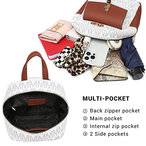 MKP Mini Backpack Purse for Women Fashion Cute Small Daypacks Purse Girls Bookbag School Shoulder Bag with Charm Tassel