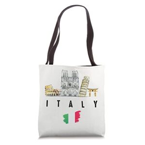 cool rome italy colosseum souvenir graphic tees, rome italy tote bag