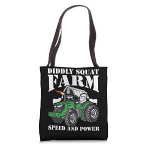 diddly squat farm speed and power farms tractors farming tote bag