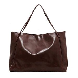 materasu large leather purses and handbags for women top handle shoulder satchel hobo bags