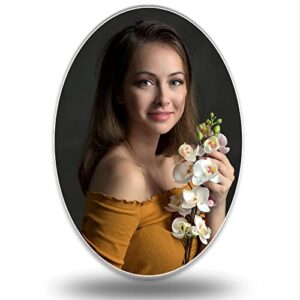 custom memorial photo tile for tombstone waterproof ceramic personalized porcelain picture waterproof for grave decorations oval picture for headstones custom photo memorial plaque (colorful, 3”(3″x2.13″))