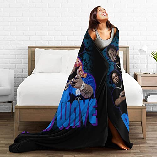 Rod Wave Blanket Soft Warm Flannel Throw Blankets for Bed Couch Sofa Bedroom Living Room All Season 50"X40"