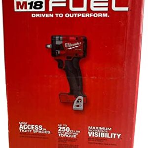 Milwaukee FUEL 2854-20 3/8 Brushless Cordless Impact Wrench Volt (Bare Tool Only), Red