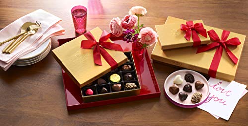 Godiva Chocolatier Assorted Chocolate Gold Gift Box, Valentine's Day Ribbon, 19 pc.