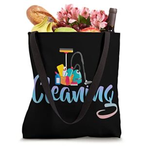 Cleaning Lover Fun Housekeeping Housekeeper Cleaner Graphic Tote Bag