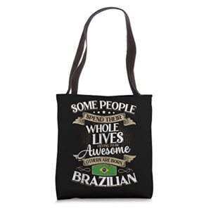 brazil flag souvenirs for brazilians men & women tote bag