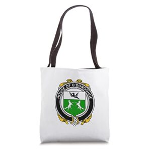o’donoghue coat of arms – family crest tote bag