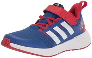 adidas kids fortarun 2.0 running shoe, team royal blue/white/better scarlet (spider-man), 7 us unisex toddler