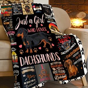 dachshund throw blanket dachshund dog pattern blanket super soft cozy blanket gifts for women men dachshund dog lovers warm plush fleece blanket home decor for couch bed chair living room 50″x40″