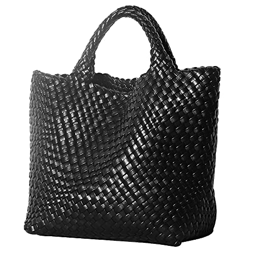 BZXHVSHA Women's Tote Bag Large Capacity Handbags And Purse For Ladies (Black)