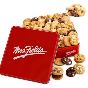 mrs. fields – 60 nibblers signature tin, assorted with 60 nibblers bite-sized cookies in our 5 signature flavors (60 count)