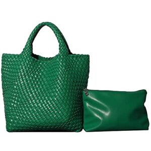 BZXHVSHA Women Tote Bag Large Capacity Handbags And Purse For Ladies (Green)