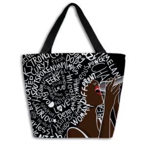 women tote bags african american women satchel handbags afro black girl shoulder bag school shopping casual bag