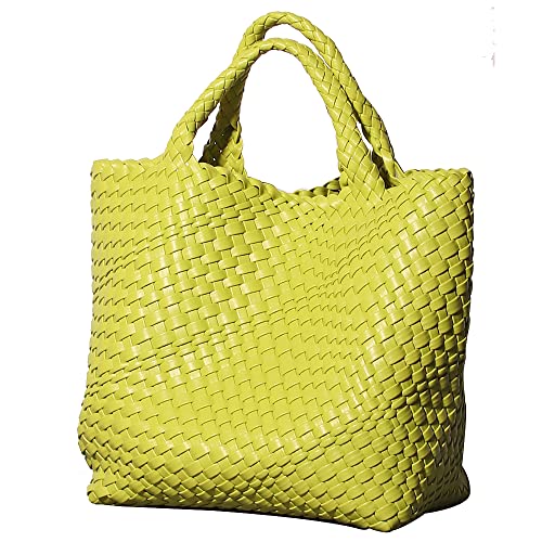 Women's Tote Bag Large Capacity Handbags And Purse For Ladies (Fruit-green)