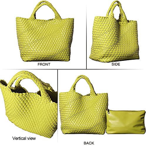 Women's Tote Bag Large Capacity Handbags And Purse For Ladies (Fruit-green)