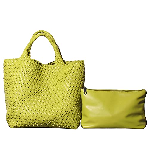 Women's Tote Bag Large Capacity Handbags And Purse For Ladies (Fruit-green)