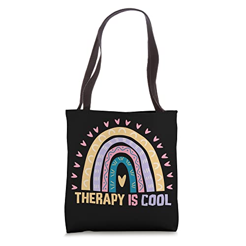 Therapy is cool mental health awareness month end the stigma Tote Bag