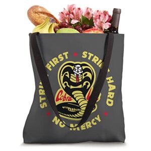 Cobra Kai Strike First Cobra Logo Tote Bag