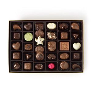 Godiva Chocolatier Red Ribbon Ballotin Valentines Chocolate Gift, 36 Count