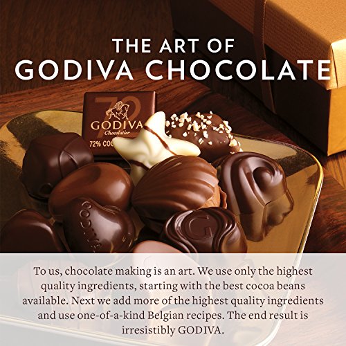 Godiva Chocolatier Red Ribbon Ballotin Valentines Chocolate Gift, 36 Count