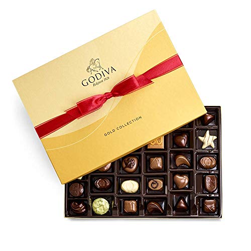 Godiva Chocolatier Valentine's Assorted Chocolate Gold Gift Box, 36 pc.