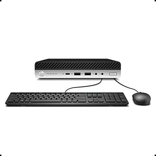 HP Prodesk 600 G3 Micro Computer Mini PC (Intel Quad Core i5-7500T 2.7Ghz, 16GB DDR4 Ram, 512GB SSD, 4K Support, DP, USB 3.0, USB-C) Win 10 Pro (Renewed)