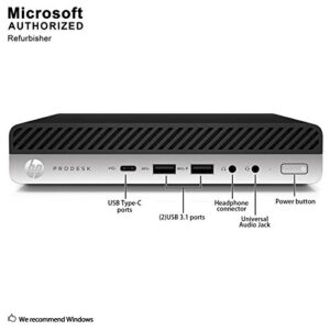 HP Prodesk 600 G3 Micro Computer Mini PC (Intel Quad Core i5-7500T 2.7Ghz, 16GB DDR4 Ram, 512GB SSD, 4K Support, DP, USB 3.0, USB-C) Win 10 Pro (Renewed)