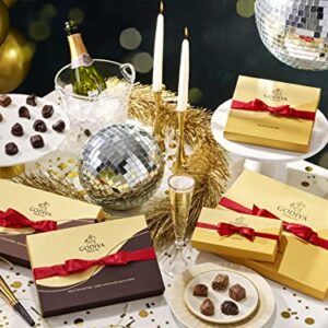 Godiva Chocolatier Milk Chocolate Valentine’s Gift Box with Red Ribbon – 22 Piece Assorted Milk Chocolate with Gourmet Fillings -Gift for Chocolate Lovers