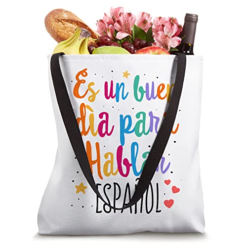 Maestra Cute Rainbow Regalos Para Bilingual Spanish Teacher Tote Bag