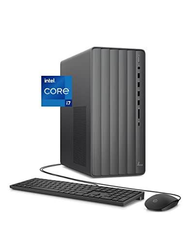 HP ENVY Desktop Computer, Intel Core i7-10700, 16 GB RAM, 1 TB Hard Drive & 512 GB SSD Storage, Windows 10 Pro (TE01-1254, 2020 Model)