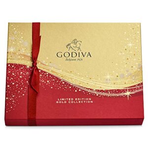 Godiva Chocolatier Limited-Edition Holiday Assorted Chocolate Gift Box, 16 pc, 5.9 Oz