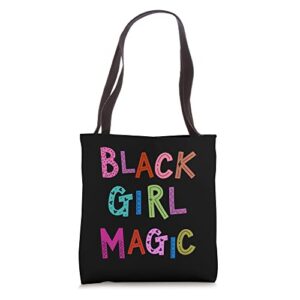 black girl magic african american girls kids womens tote bag