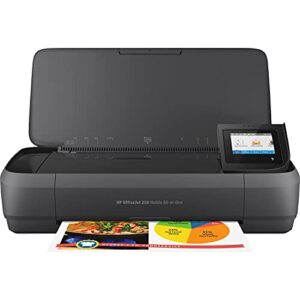 hp officejet 250 all-in-one portable printer with wireless & mobile printing, works with alexa (cz992a) black