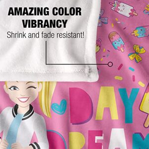 JoJo Siwa Blanket, 36"x58" Day Dreams and Ice Creams Silky Touch Super Soft Throw Blanket