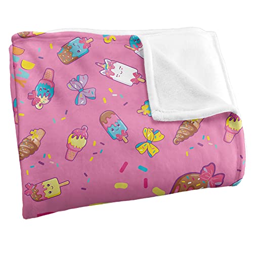 JoJo Siwa Blanket, 36"x58" Day Dreams and Ice Creams Silky Touch Super Soft Throw Blanket