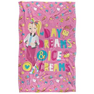 JoJo Siwa Blanket, 36"x58" Day Dreams and Ice Creams Silky Touch Super Soft Throw Blanket