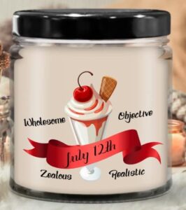july 12th birthday personality candle