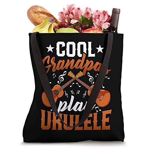 Cool Grandpas Play Ukulele - Funny Uke Ukulele Music Lover Tote Bag