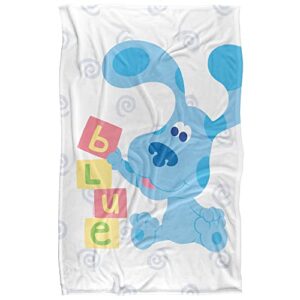 Blues Clues Blanket, 36"x58" Blue's Clues Blocks Silky Touch Super Soft Throw Blanket