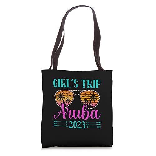 Aruba Girls Trip 2023 Vacation Travel Matching Bachelorette Tote Bag