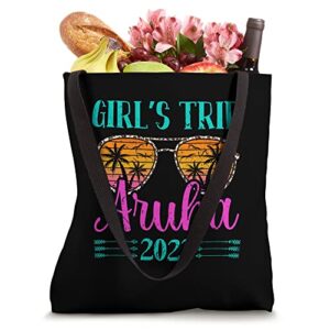 Aruba Girls Trip 2023 Vacation Travel Matching Bachelorette Tote Bag