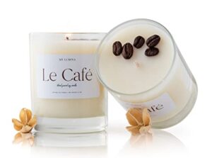 my lumina le cafÉ – coffee soy wax candle -prosperity/abundance/cash/luck/healing/good energy/spiritual/natural scented aromatherapy