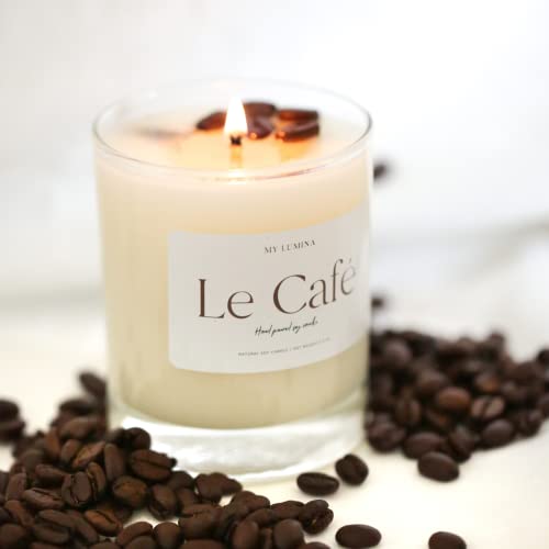 My Lumina LE CAFÉ - Coffee Soy Wax Candle -Prosperity/Abundance/Cash/Luck/Healing/Good Energy/Spiritual/Natural Scented Aromatherapy