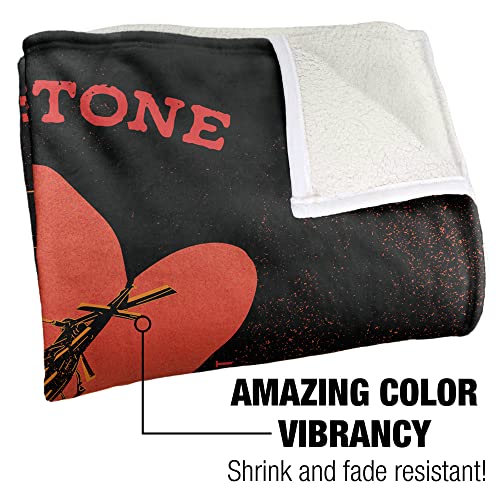 Yellowstone Blanket, 50"x60" Yellowstone Wear The Brand Silky Touch Sherpa Back Super Soft Throw Blanket