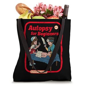Autopsy for Beginners Vintage Childgame Horror Goth Punk Tote Bag
