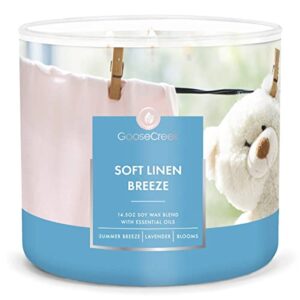 soft linen breeze large 3-wick candle