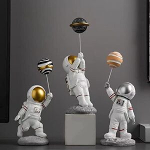 BUTILIVEEN Astronaut Decor, Astronaut Balloon Figurines and Sculptures, Space Themed Bedroom Decor, Desktop Decor, Shelf Decor, Gifts for Space Lovers