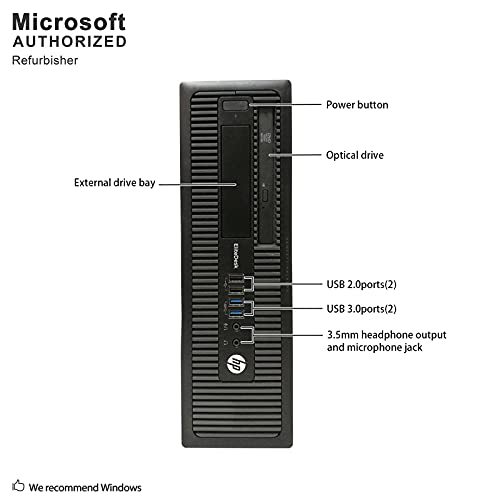 HP EliteDesk 800 G1 Desktop, Intel Core i7 4770 3.4Ghz, 32GB DDR3 RAM, 1TB SSD Hard Drive, USB 3.0, DVDRW, Windows 10 Pro (Renewed)