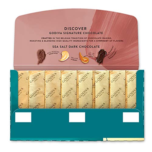 Godiva Chocolatier Dark Chocolate Lovers Assorted Signature Mini Bars - Pack of 24